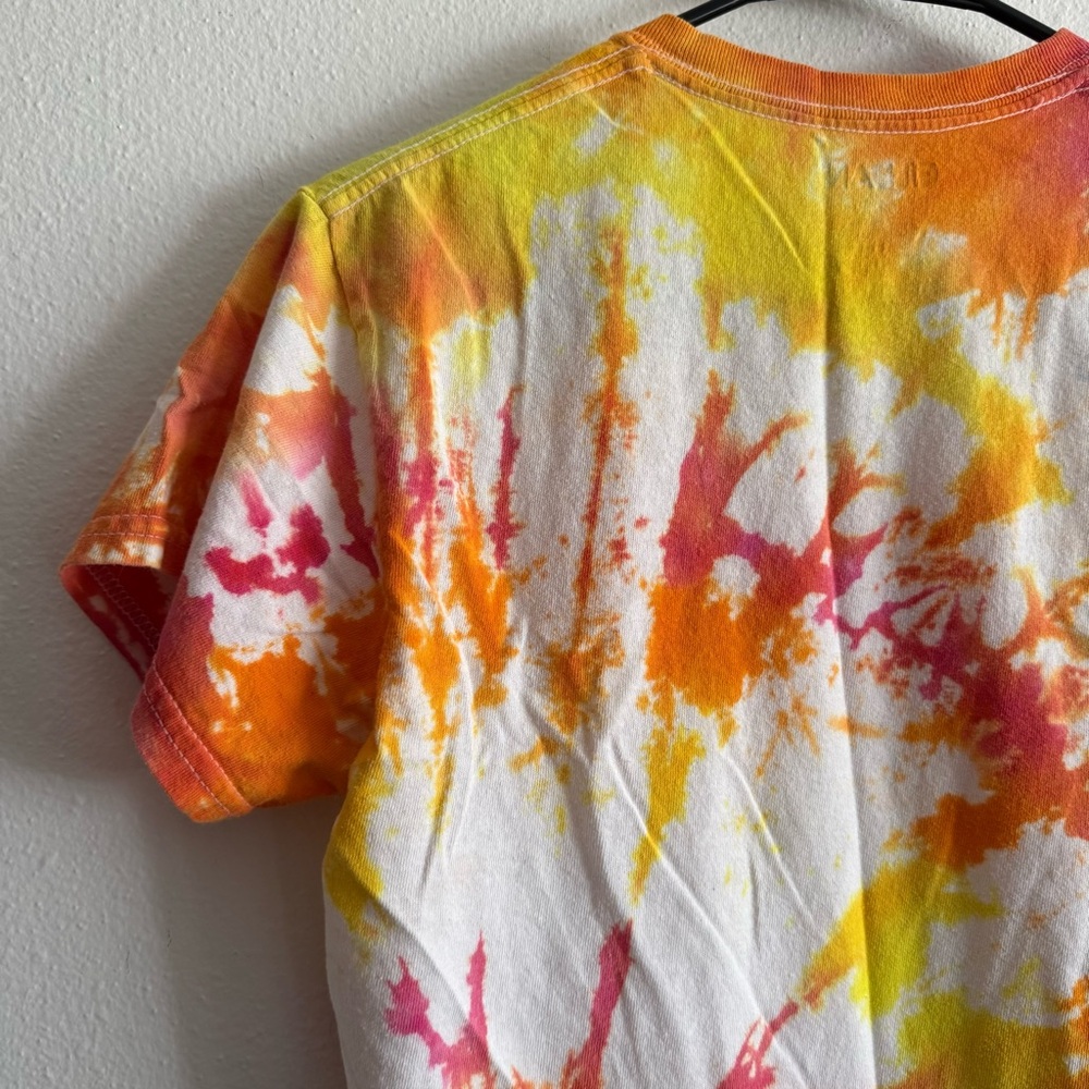 ☀️ Gildan • Cute Multicolor Tie-Dye Cropped T-Shirt • Women’s Small - Picture 5 of 9